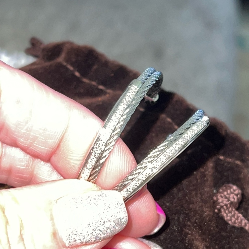 Alor-Diamond cable earrings